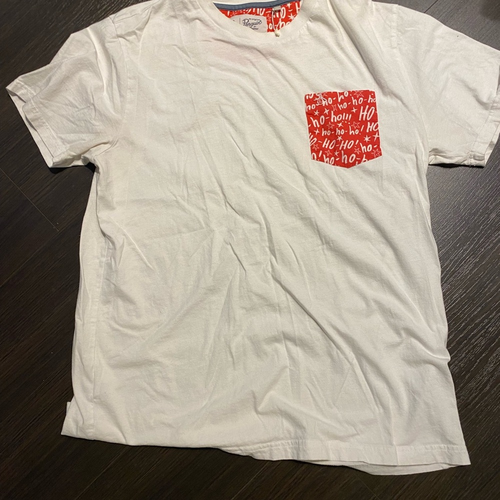 White Christmas Ho Ho Ho Men's T Shirt Large